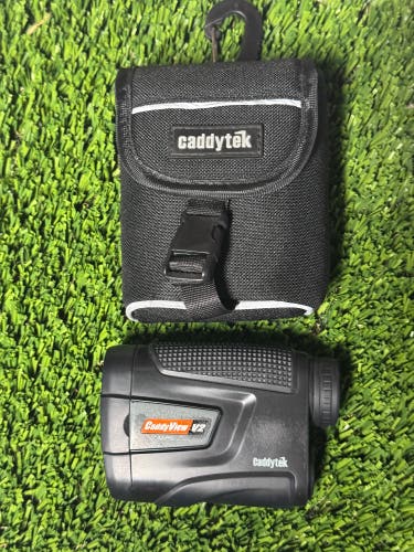 Caddytek CaddyView V2 Slope Golf Laser Rangefinder 800 Yards 6x Mag W/ Case