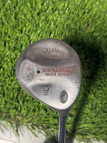 Callaway Big Bertha War Bird Divine Nine 9 Wood Graphite Regular flex New Grip