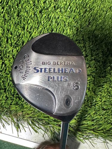 Callaway Big Bertha Steelhead Plus 5 Fairway Wood Stiff Flex Graphite New Grip