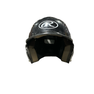 Used Rawlings BLK HELMET 6 1/4-6 7/8 Batting Helmet No Mask Black SM 11834-S000047008