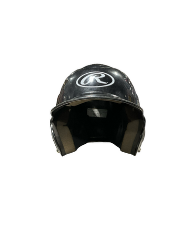 Used Rawlings BLK HELMET 6 1/4-6 7/8 Batting Helmet No Mask Black SM 11834-S000047008
