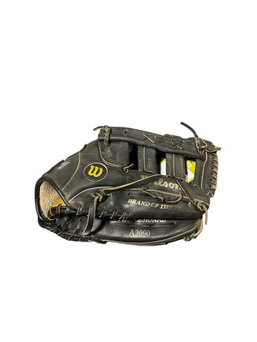 Used Wilson PROFESSIONAL SERIES GLOVE BB/SB Glove RH Throw Black 12" 11834-S000047007