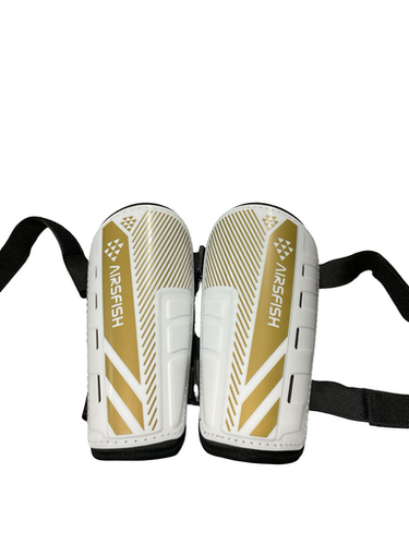 Used Soccer Shin Guards Adult White LG 11834-S000047021