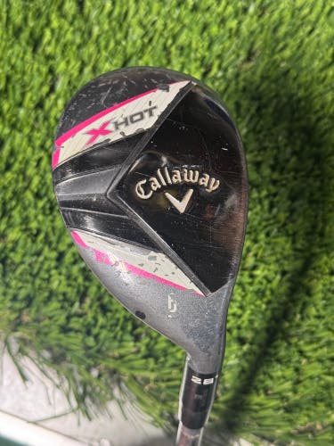 Callaway X Hot Womens 2013 6 Hybrid 28* 50g Ladies Graphite Right Handed 37.5”