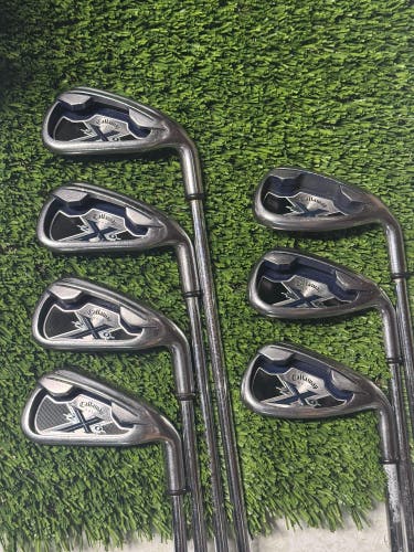 Callaway X-20 Iron Set 4-PW Uniflex Steel Shafts Right Handed