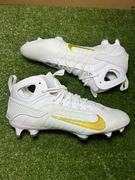 Nike Huarache 9 Elite Mid LAX Lacrosse Cleats Men\'s Size 8.5 White FD0088-101 Nike Huarache 9 Elite LAX Lacrosse Cleats. Nike.com main image 2