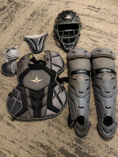 Black/Gray All Star System 7 Axis Catcher's Set (Used)