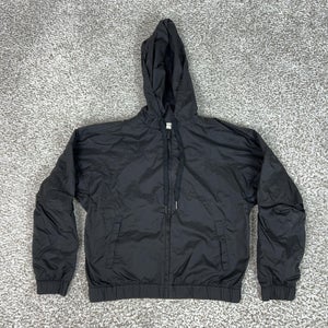 Lululemon Jacket Womens 4 Black Hooded Full Zip Lightweight Windbreaker Refined