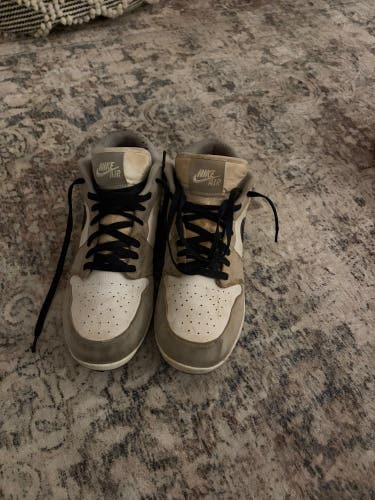 Gray Men's Size M 11.0 (W 12.0) Adult Air Jordan Low Top Molded Cleats (Used)