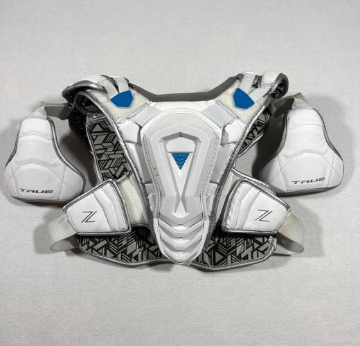 True Lacrosse Zerolyte Shoulder Pads size  Medium NOCSAE certified   (Used)