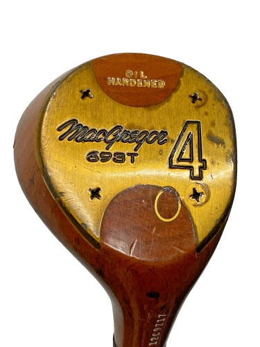 MacGregor 693T Oil Hardened Persimmon 4 Wood RH Regular Steel 42" Stock Grip HC