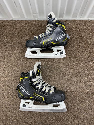 2020 CCM Super Tacks 9380 Hockey Goalie Skates Size 2 (Used)