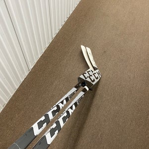 PRICE IS FOR BOTH Senior CCM Extreme Flex 5.5 Regular Goalie Stick 24" Paddle (Used)