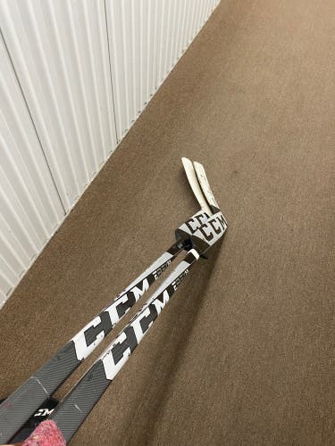 PRICE IS FOR BOTH Senior CCM Extreme Flex 5.5 Regular Goalie Stick 24" Paddle (Used)