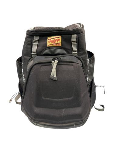 Used Rawlings BLK BAT BAG BB/SB Player Backpack Black MD 11862-S000092954