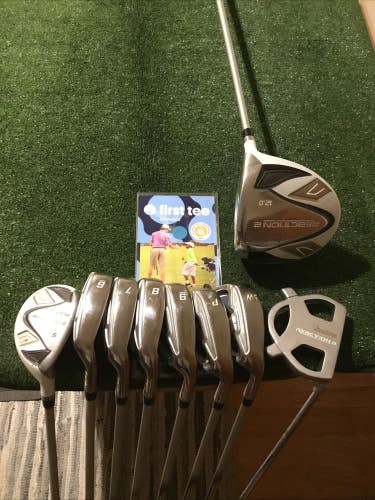 Tour Edge Ladies Reaction 2 Full Set Driver, 5H, 6-PW-SW, Putter Graphite Shafts