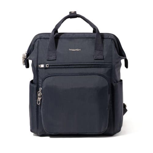Baggallini Securtex Anti-Theft Windsor Backpack Unisex French Navy Bag DDR3156