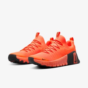 Nike Free Metcon 6 FJ7127-801 Sneakers Men's 8.5 Orange Workout Shoes RHS7648