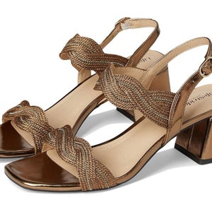 LifeStride Charnelle J4763S1 Sandals Women's US 11 Bronze Block Heel HAWK3175