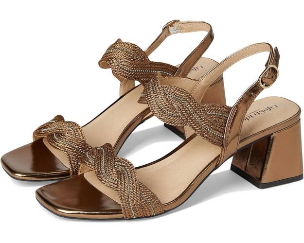 LifeStride Charnelle J4763S1 Sandals Women's US 11 Bronze Block Heel HAWK3175