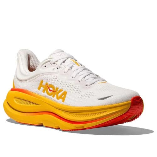 Hoka One One Bondi 9 1162011-FNF Sneaker Men's US 11 White Running Shoes RHS7729