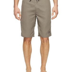 O'Neill Santa Cruz Solid 2.0 Board Shorts Men 34 Charcoal Swimwear Beach DDR2445