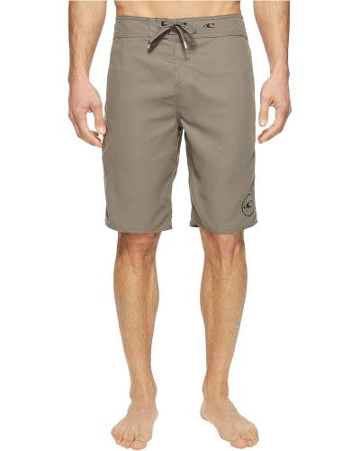 O'Neill Santa Cruz Solid 2.0 Board Shorts Men 34 Charcoal Swimwear Beach DDR2445