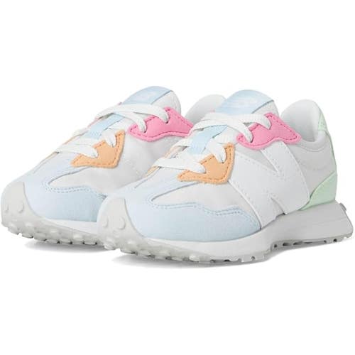 New Balance 327 Sneakers Kids 12 White Reflection Low Top Running Shoes VER1463