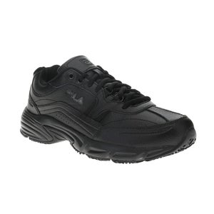Fila Memory Workshift 1SGW0002-001 Mens 11.5 4E Black Leather Work Shoes VER1459