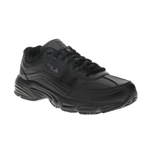 Fila Memory Workshift 1SGW0002-001 Mens 11.5 4E Black Leather Work Shoes VER1459
