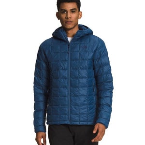 The North Face ThermoBall Eco Hoodie 2.0 Men's Large Shady Blue Jacekt DDR3121