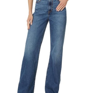 Levi's Ribcage Jeans Women's 31X32 Blue Denim Cotton High Rise Wide Leg DDR2887