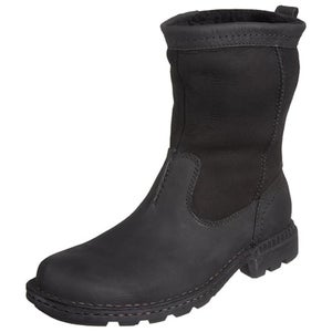 UGG Hartsville Boots Men's 8.5 Black Leather Waterproof Sheepskin Lined GBNC447