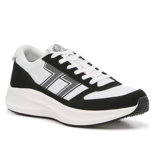 LE Tigre Loughlin Sneaker Men's 11 White Black Lace Up Lifestyle Shoes HAWK2207