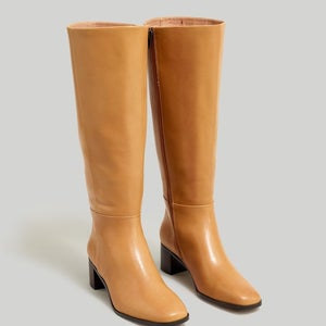 Madewell The Monterey NN033 Tall Boot Women 8 Distant Sand Extended Calf VER1346