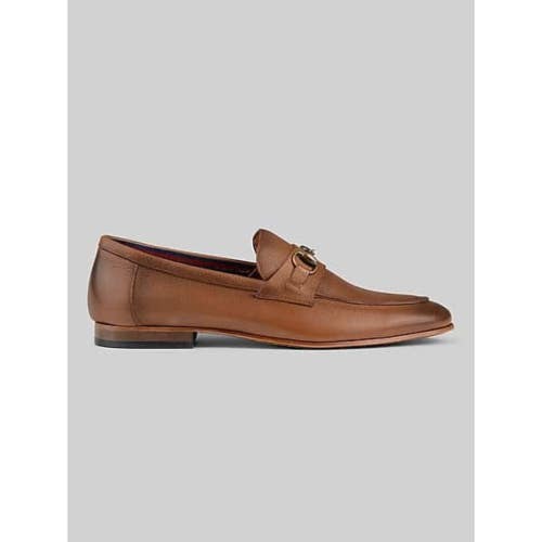 Donald Pliner Ted Loafers Men's 10 Brown Leather Moc Toe Comfort Shoes HAWK2288