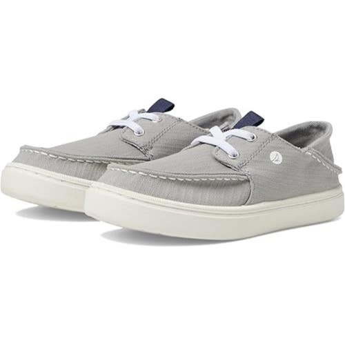 Sperry Offshore Kids US 3 Gray Moc Toe Slip On Comfort Casual Shoes HAWK1024