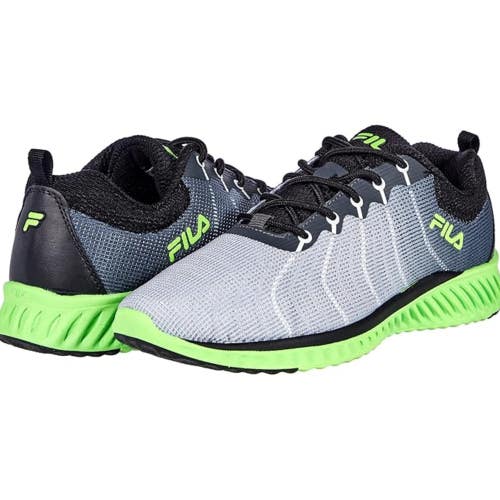 Fila Blazehawk 2 Sneakers Boys US 10.5 Gray Black Low Top Running Shoes ZAP2298