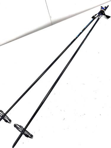 Used Swix POWDER XLARGE BASKET Mens XC Ski Poles Black 145 cm / 57 in 11860-C000305001