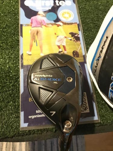 Callaway Ladies Paradym Ai Smoke HL 30* 7 Hybrid Cypher Forty Graphite VGC 36.75