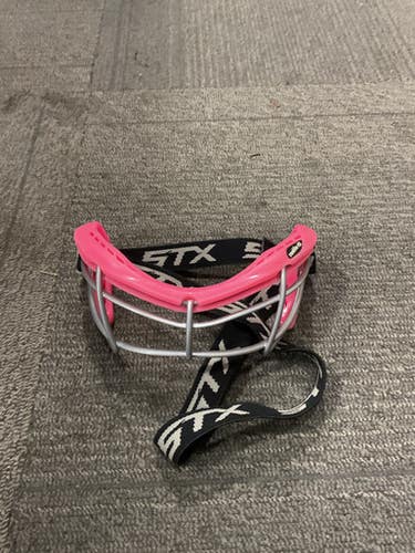 Used STX 2 SEE GOGGLES Lacrosse Facial Protect Pink SM 11614-S000231680