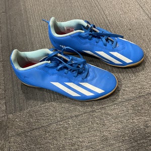 Used Adidas CRAZYFAST Soccer Indoor Shoes Royal Blue Junior 05 11614-S000231675