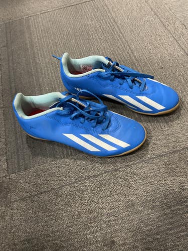 Used Adidas CRAZYFAST Soccer Indoor Shoes Royal Blue Junior 05 11614-S000231675