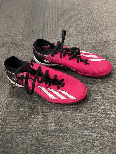 Used Adidas Soccer Indoor Shoes Pink Junior 05.5 11614-S000231673