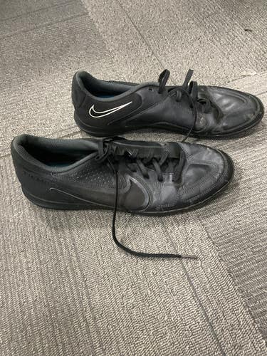 Used Nike TIEMPO Soccer Indoor Shoes Black Senior 10 11614-S000231667