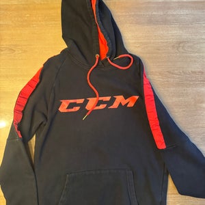 CCM black and red hoodie adult small