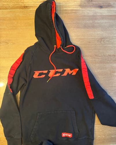 CCM black and red hoodie adult small