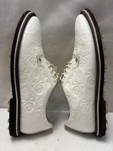 Used G/FORE GALLIVANTER DEBOSSED SKULL TEES Mens Golf Shoes White Senior 12 11490-S000269213