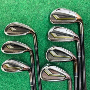 Men's TaylorMade Rocketbladez Right Handed Iron Set Senior Flex 7 Pieces Graphite Shaft (Used)