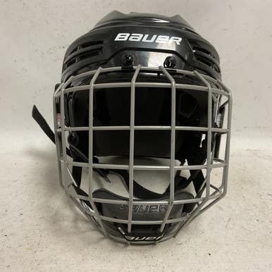Used Bauer IMS 5.0 Helmet Cage Combo Black MD 11855-S000199828